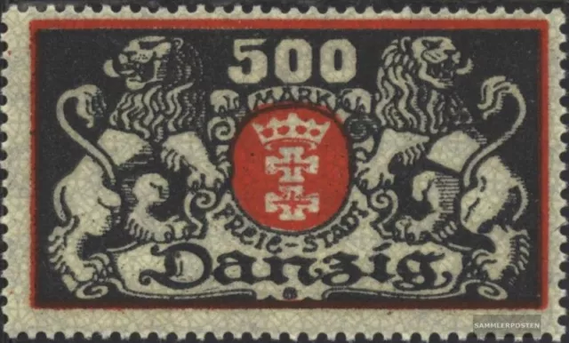 Danzig 120 postfrisch 1923 Großes Wappen
