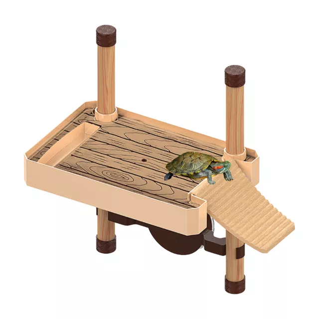 Water Land Floating Basking Platform For Turtles Ladder Ornaments Tank Accessory