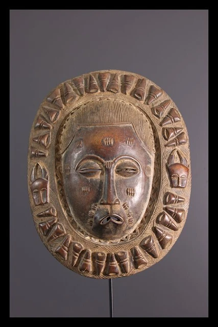 Baule Mask African Tribal Art Africain Arte Africana Afrikanische Kunst **