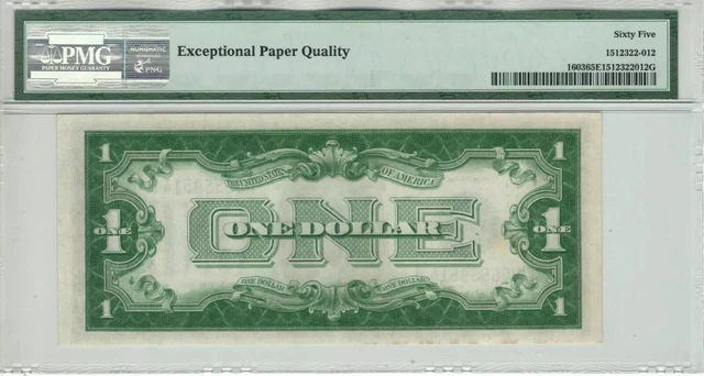 1928 C $1 Silver Certificate Note Fr.1603 Hb Block Pmg Gem Unc 65 Epq (514B) 2