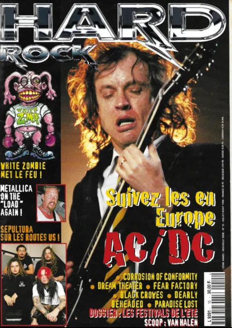 Revue: Hard Rock Magazine n° 15 NF AC/DC Paradise Lost Dream Theater Metallica