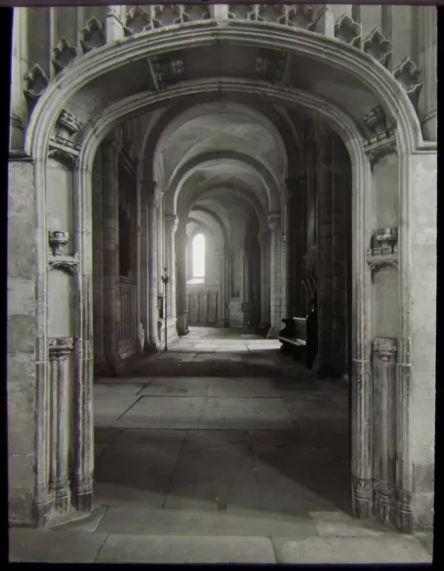 Glas Magic Laterne Rutsche NORWICH KATHEDRAL SOUTH AMBULATORY C1910 FOTO ENGLAND