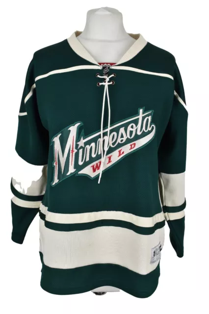 Camicia in maglia REEBOK Minnesota Wild NHL taglia L/XL ragazzi outdoor