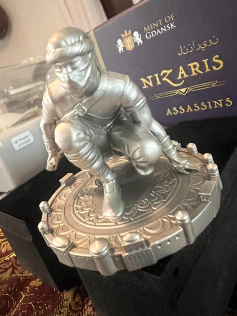 Niue $10 NZD 2022 Assassins Statue Nizaris 5 oz Sterling Silver  200 made *RARE*