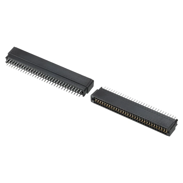 Scheda Bordo Connettore Nero Presa Destra Angolo 62 Pin 2.54mm Passo 2pz