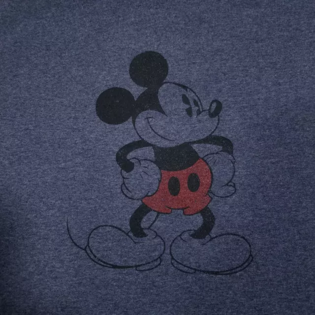 VTG DEAD STOCK Disney Ringer T-Shirt Mickey Mouse Blue Mens Xl Flawless ...