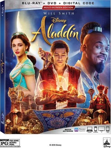 ALADDIN (BLU-RAY) WILL Smith Mena Massoud Naomi Scott Marwan Kenzari ...