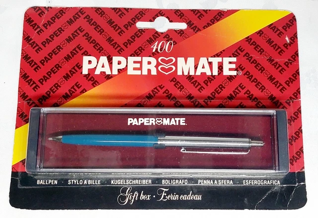 PAPERMATE Vintage 400 Blue Ballpoint Pen/ Biro Gift Box- NEW/ SEALED