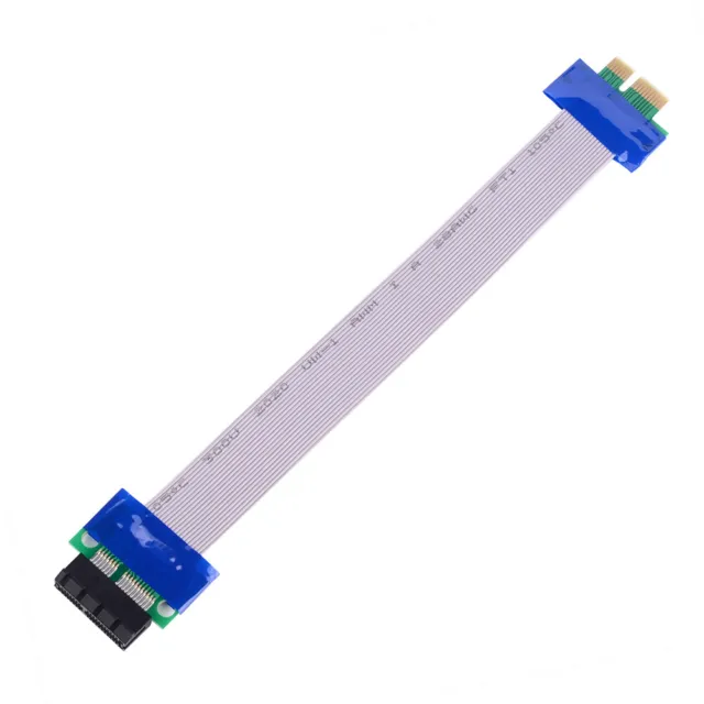 20cm PCI-E 1x Riser Karte Extender Adapter Verlängerung Kabel Flachbandkabel