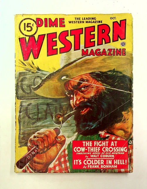 Dime Western Magazine Pulp Oct 1947 Vol. 50 #2 GD