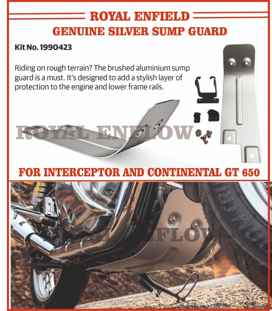 Royal Enfield Aluminium Sump Guard – Continental GT 650 & Interceptor 650