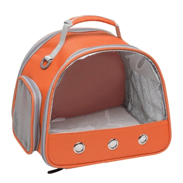 Bolso para mascotas hámster bolso de mano de transporte saliente hámster bolsa de viaje con ventana de malla