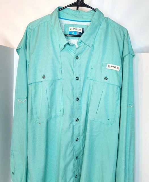 Magellan Adventure Gear Size L Mag Wick Loose Fit Green Vented Fishing