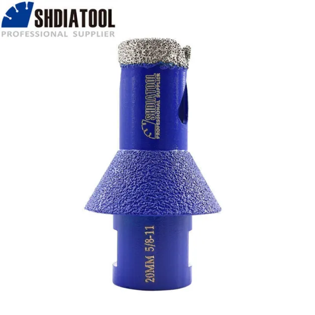 20mm Diamond Chamfering Bit Drill Tile Porcelain Marble Cone Milling Bits Hole