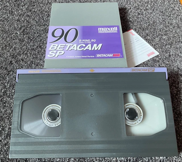 Maxell Betacam SP - Videocassetta 90 minuti - B90MLBQ - NoS - Nuovo inutilizzato
