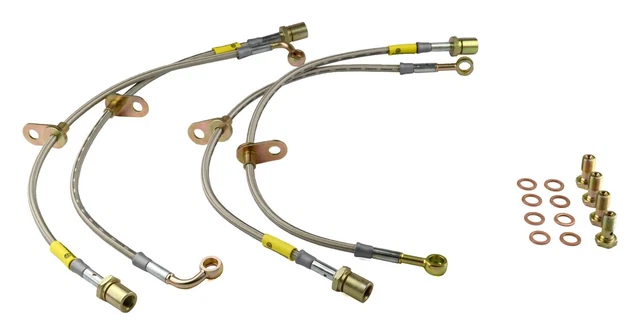 Goodridge Usa 28003 G-Stop Ss Braided Brake Line Kit Fits 13-16 Brz Fr-S