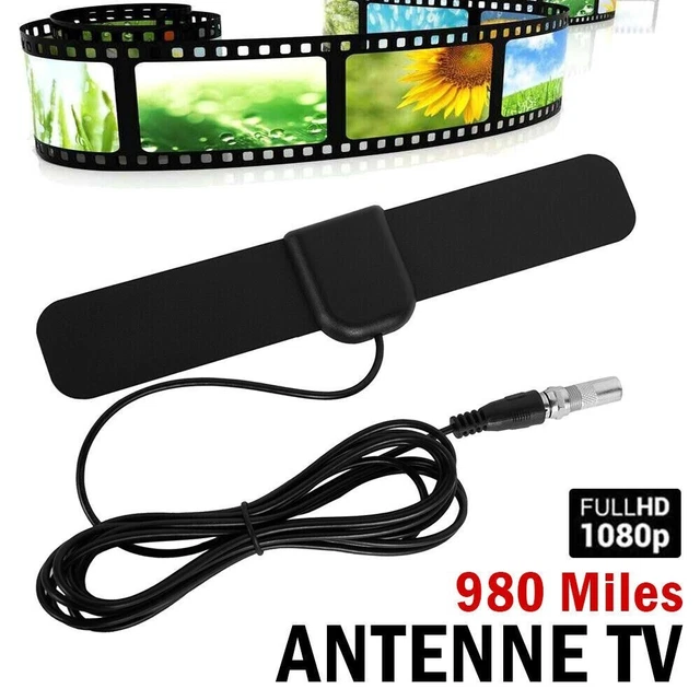 Antenne Téléviseur Numérique 1080P 13 Pied Câble 960 Miles F-Fiche Sur TV
