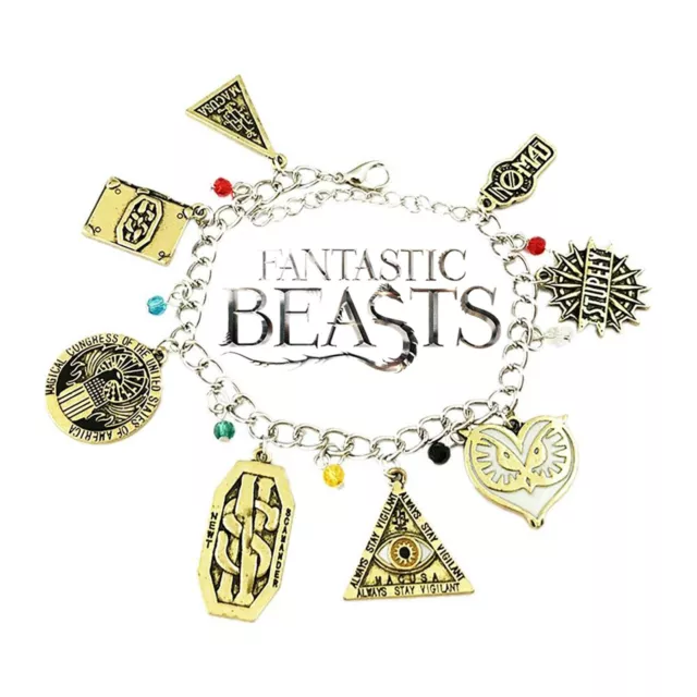 Fantastic Beasts Movie Theme Multi Charms Jewelry Bracelet