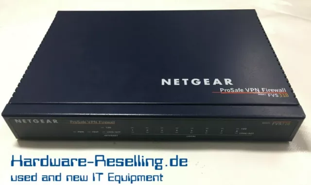 NETGEAR Pare-Feu Prosafe Vpn Pare-Feu FVS318 8 Port 10/100 Mbit / S