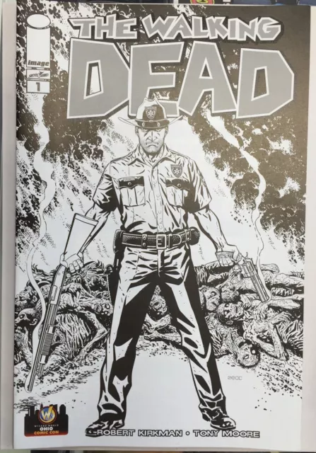 WALKING DEAD #1 Ohio 2013 Wizard World Comic Con Exclusive Variant Cover SKETCH