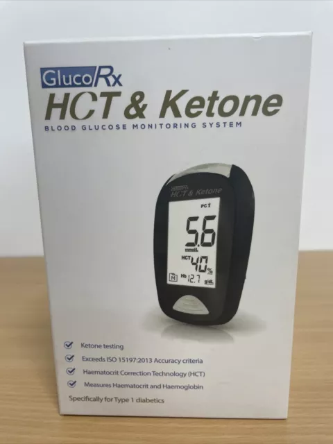 New GlucoRx HCT Blood Glucose Monitoring System & Ketone Meter