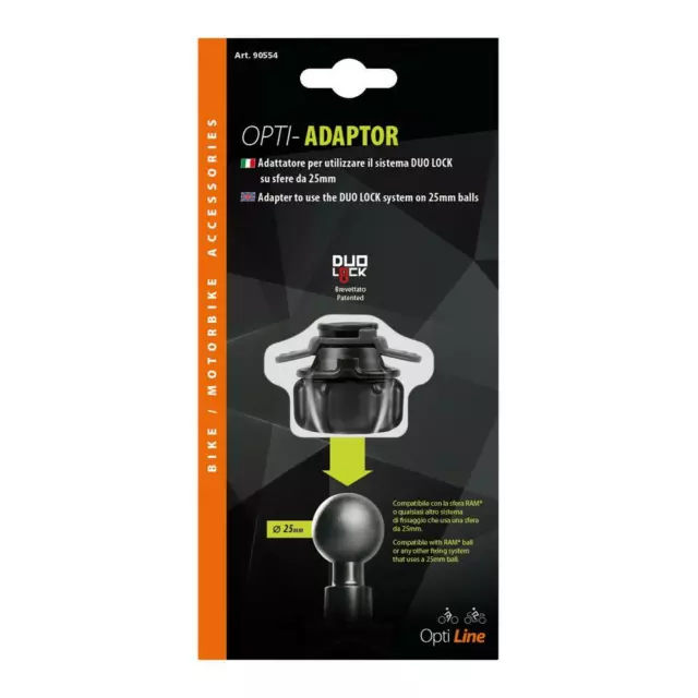 Opti Adaptateur Lampa Pour Sphères De Diamètre 25mm Fixation Duo Serrure 3