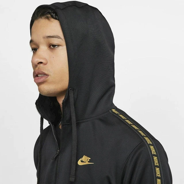Nike tape full zip hoodie black sale