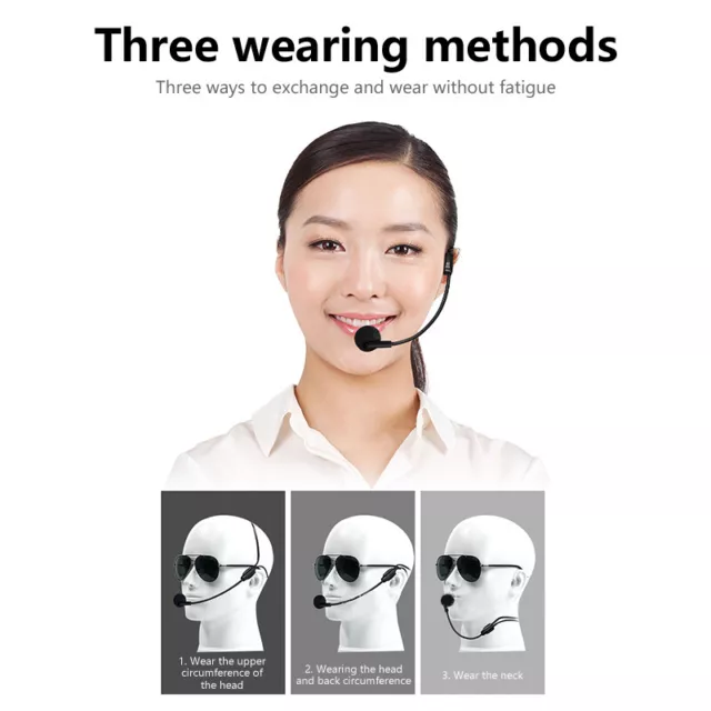 Headworn 3.5MM Wired Microphone Headset VoiceAmplifier Speaker Teacher Universal
