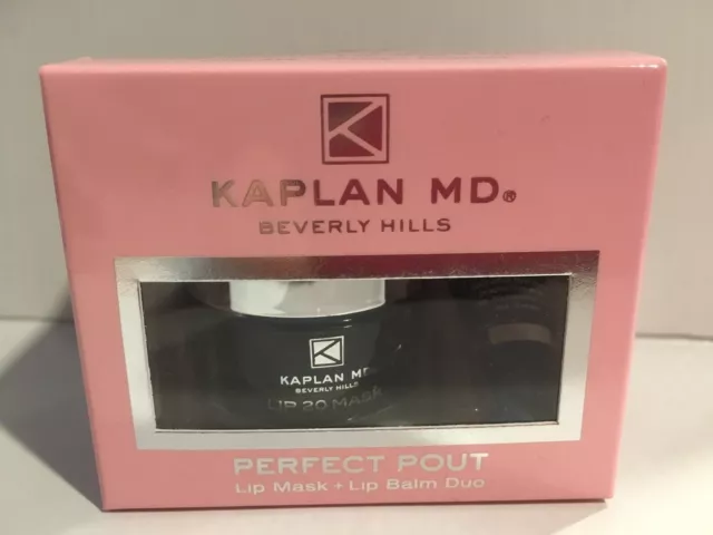 Kaplan Md Perfect Pout Lip Mask .35 oz And Lip Balm .17 oz Duo NIB