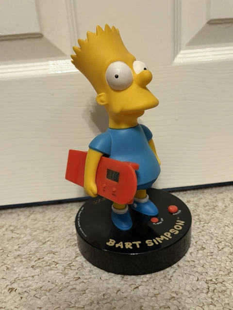 VINTAGE 1991 BART Simpson Talking Alarm Clock Wesco The Simpsons