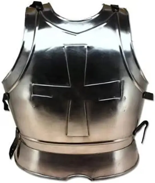 Medieval Knights Templar Breastplate Cuirass with Cross Historical Re-enactment