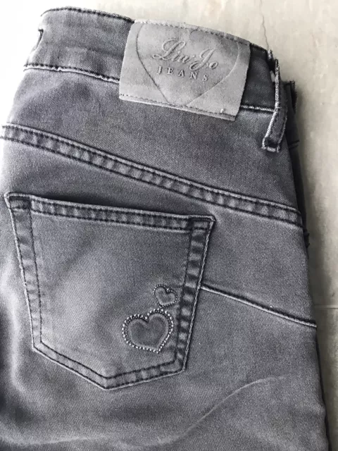 Liu.jo jeans donna /ragazza Grigio Delavato  /vita bassa Tg 40/42