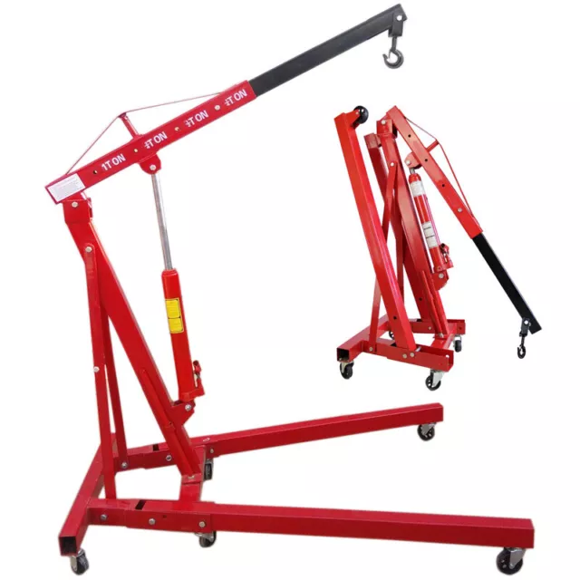 Professional Crane Hydraulic 1 Ton Tonne Folding Engine Stand Hoist Lift Jack UK