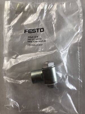 Festo Festo Gra-1/4b One-Way Flux Contrôle Valve 