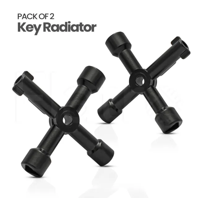 2 x 4 Way Multi-Functional Key Radiator Universal Utility Bleed Key