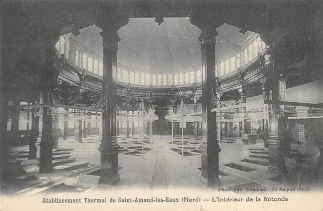 Cpa 59 Saint Amand Les Eaux Interior Thermal Establishment Of The Rotunda