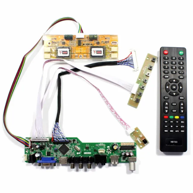 TV HDM I VGA AV USB LCD Steuerplatine für M190PW01 V0 LTM190M2-L31 1440x900 LCD
