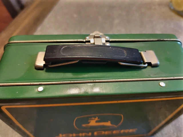 Vintage John Deere Turtle Trouble Metal Lunch Box S&H $5