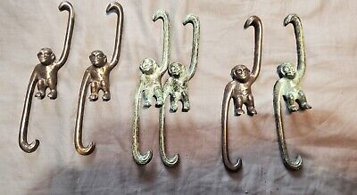 6 Cast Iron Monkey Small Hanging Hook