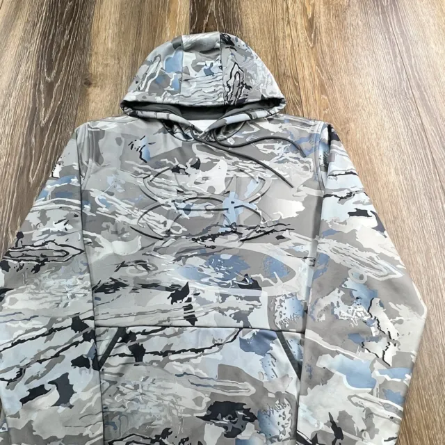 UNDER ARMOUR HOODIE Mens L Camo Realtree Deer Hunting All Over Print Bow  Sweater $29.96 - PicClick