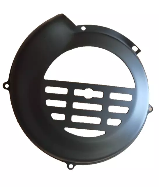 ukscooters VESPA FLYWHEEL COVER COWLING MATT BLACK METAL PK50 125 ITALIAN