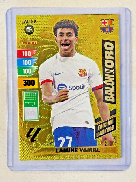 Carta Coleccionable LAMINE YAMAL Balón De Oro 2024/2025 - Edición Especial Para Regalo