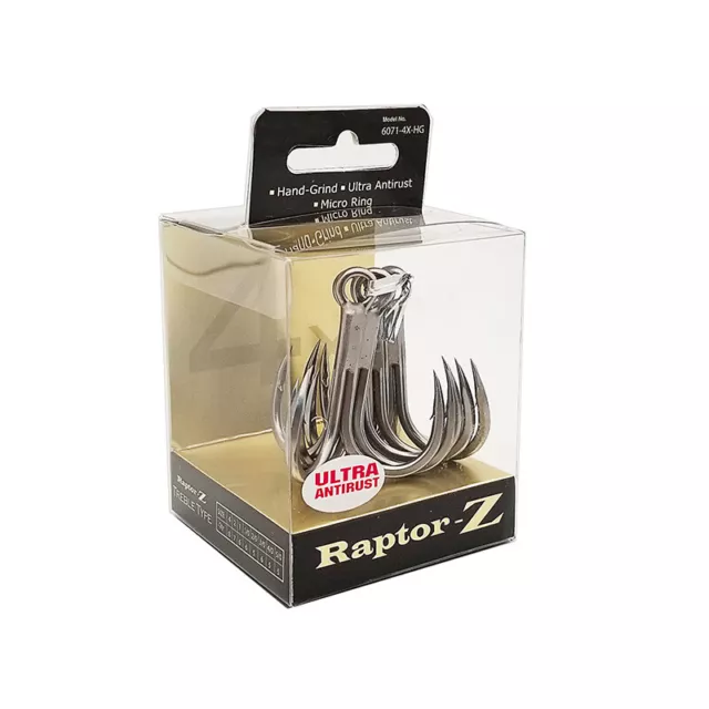 BKK Raptor-Z Treble Hook 6071-4X-HG Ultra Anti-Rust Anchor Fish Hook Big Game