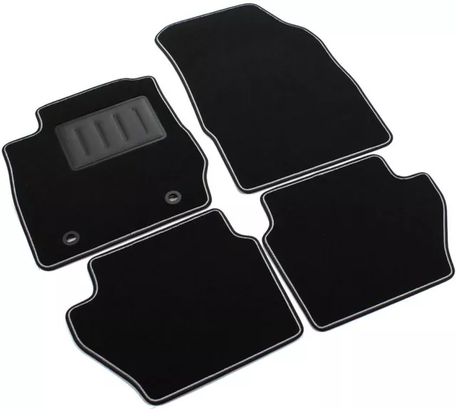 Set 4 Alfombrillas Coche Ford Fiesta Mk7 De 2008-2011 Moqueta Negros Agarre Sp