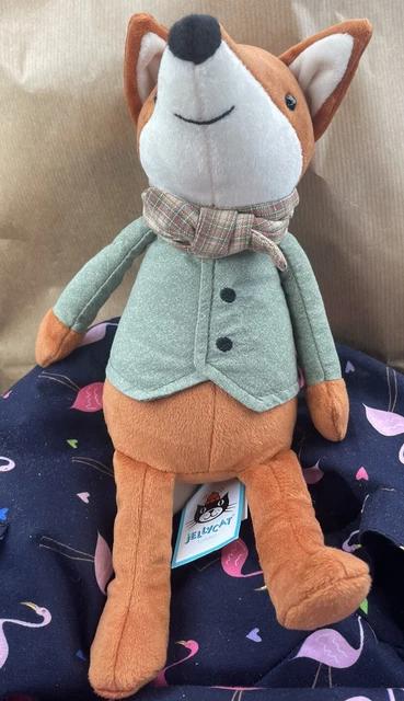 Jellycat Riverside Fox Rattle JELLYCAT RIVERSIDE RAMBLER fox jacket scarf new tags £60.00 - PicClick UK