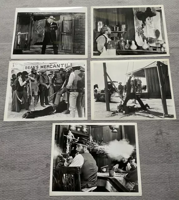 Paul Newman THE LIFE AND TIMES OF JUDGE ROY BEAN 1972 8x10 Movie Stills (5)