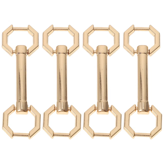 4 Pcs Casual Shoes Clip Shoelace Buckle Alloy Zipper Repair Tabs