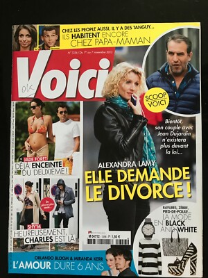 VOICI du 19/07/2013; Jean Dujardin en Corse/ Halle Berry et Olivier Martinez 