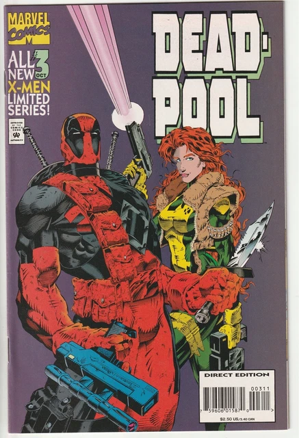 1994 DEADPOOL #3 Near Mint Marvel Comics Bag/Board X-Men X-Force NM