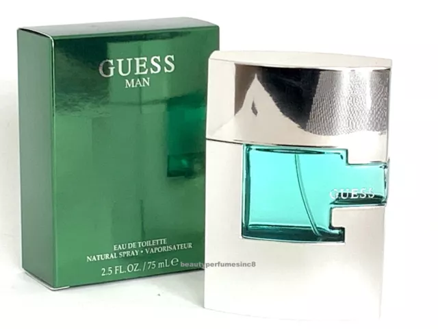 Guess for Men 2.5 oz / 75 ml Eau De Toilette Spray, Perfume for Men New